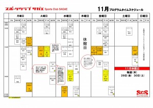 プログラムプログラム ワークシート24.11xlsx11月予定表　